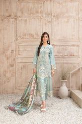 Semi-Unstitched ILONA Fancy Embroidered Collection by Tawakkal D-9589